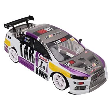 Imagem de Carro de controle remoto de 2,4 GHz para crianças, carro de corrida Drift escala 1/10 com luz de LED, veículo de brinquedo recarregável de alta velocidade, carro elétrico de brinquedo para meninos e meninas e adultos (nº 1)