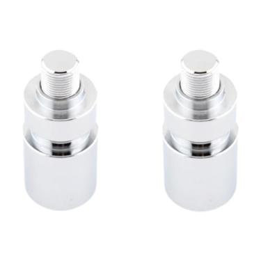 Imagem de Ysyqkn 2 Manoplas, Pesos de Extremidade para O Guidão, Elegantes Tampas de Manopla de 18 Mm, Fácil Instalação para 750, Prata