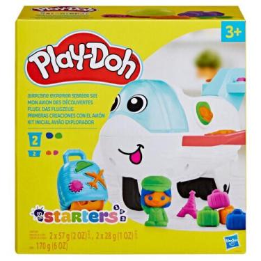 Imagem de Play Doh Starter Kit Inicial Avião Explorador F8804 Hasbro