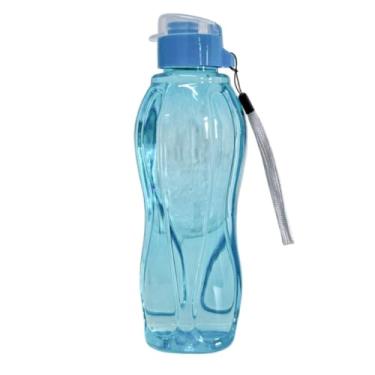 Imagem de Garrafa Squeeze 620ml para Água Com Tampa Academia Caminhada Fitness (Azul)