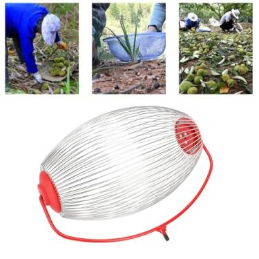 Imagem de HEEPDD Parte Superior do Selecionador de Bolota, Coletor de Porcas de Aço Inoxidável, Substituição de Rolamento, Rolo Superior Multifuncional do Selecionador de Nozes para (Tamanho grande 1,69 x