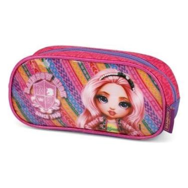 Imagem de Estojo Escolar Lápis Necessaire Infantil Rainbow High Pink-Feminino