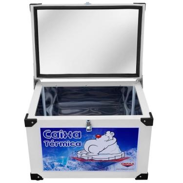 Imagem de Caixa Térmica 35 Litros Cefaz Inox com Válvula de Escoamento CTI-35