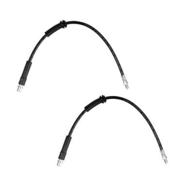 Imagem de TRQ Conjunto de mangueira de freio compatível com 2017-2019 INFINITI QX30 2014-2015 Mercedes-Benz B Electric Drive 2016-2017 B250e 2014-2019 CLA250 CLA45 AMG 2015-2019 GLA250 GLA250 45 AMG