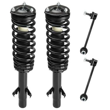 Imagem de Frente com suporte de bobina e elos de barra oscilante para Ford Fusion 3.0L 2006-2009, para Mercury Milan 3.0L 2006-2009, para Lincoln MKZ 2007-2009, conjunto de amortecedor de mola de choque para