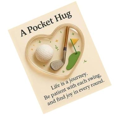 Imagem de Rrlihjgu Abraço esportivo de bolso, lembrança de incentivo de bolso, cartão motivacional com tema esportivo, para jogadores, atletas, gerentes de equipe, fãs, colecionadores, durante dias de jogo