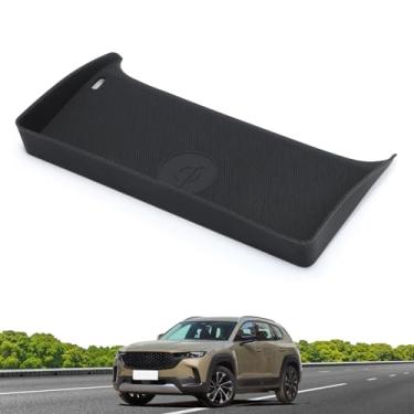 Imagem de Tapete de carregamento sem fio para console central para Mazda CX-50 2026 2025 2024 2023 almofada de carregamento de telefone sem fio de silicone para 2025 CX50 tapete antiderrapante acessórios