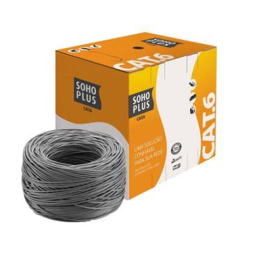 Imagem de Cabo De Rede Cat6 305 Metros Cinza Furukawa Soho Plus