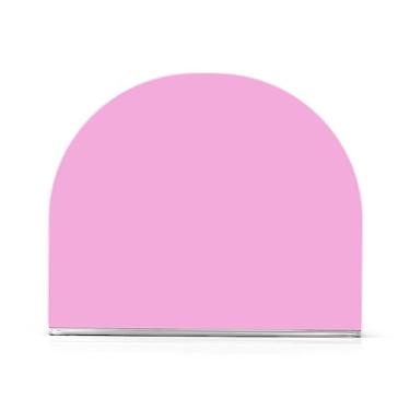 Imagem de Porta-guardanapos de acrílico rosa pérola, suportes de papel em forma de U, suporte de guardanapo vertical