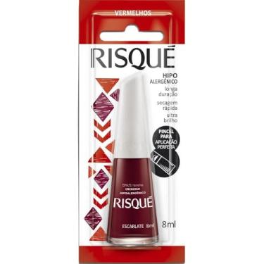 Imagem de Esmalte Risque Cremoso Escarlate Hipoalergênico 8ml