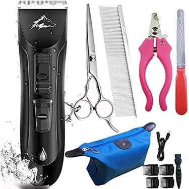 Imagem de Lâmina De Barbear Para Todo O Corpo Para Cães Máquina De Cortar Cabelo Para Animais De Estimação Empurrador De Cabelo Grande Para Cães Conjunto De Ferramentas De Corte De Cabelo Suficiente Kit De
