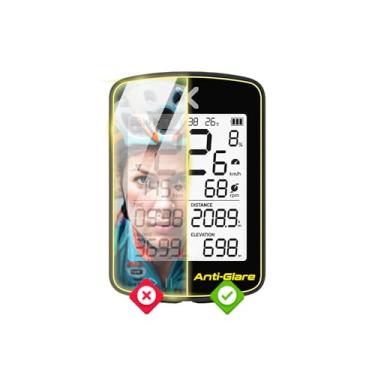 Imagem de IPG Película protetora de tela antirreflexo feita para XOSS G+ Gen2 GPS Bike Computer Display Matte Finish, perfeita para uso ao ar livre para XOSSG+Gen2.An.G