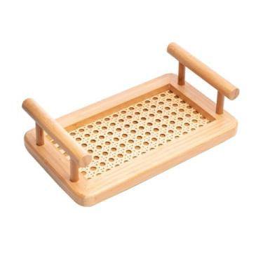 Imagem de WOLFF - Bandeja de Bambu com Alças e Fundo em Treliça 25cm x 15cm x 5cm