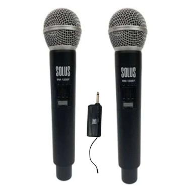 Imagem de Microfone Sem Fio Duplo Solus MM120D preto