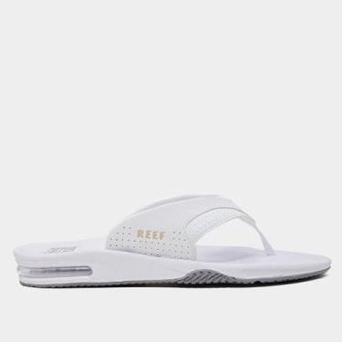 Imagem de Chinelo Reef Fanning Masculino, Branco, 41