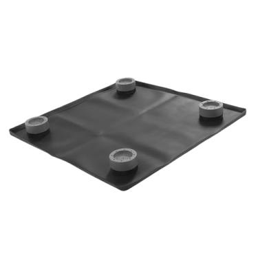 Imagem de Jiawu Mini Tapete de Silicone para Geladeira, Bandeja de Gotejamento Estável e Segura para Tapetes de Geladeira, Conjunto Protetor de Piso para Uso Doméstico (S)