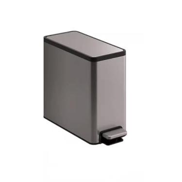 Imagem de Caixote do lixo Caixote do lixo Cozinha Doméstica Liviroom Luz de Grande Capacidade Aço Inoxidável Banheiro Vaso sanitário com tampa Caixote do lixo de alto valor de cor