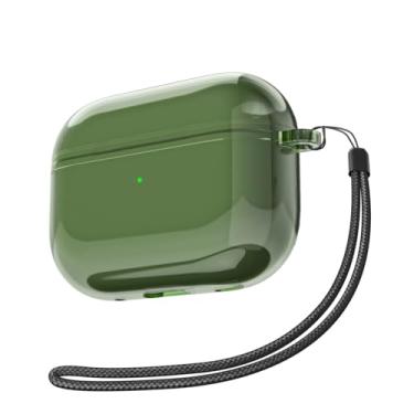 Imagem de Svanove Capa transparente para Airpods Pro 2 com alça, linda capa de plástico rígido transparente para Airpods Pro 1ª geração com corda, capas protetoras femininas Y2K TPU para mulheres e homens