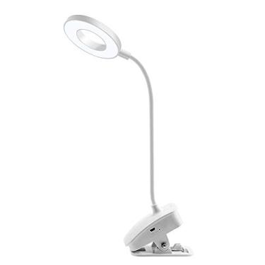 Imagem de Lâmpada de Mesa Clip-on USB com Controle LED Luz Leitura para Cuidado os Olhos Ângulo Iluminação Flexível 360 3 Modos Cor Escrivaninha Quarto Escritór