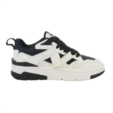 Imagem de Tênis Casual Feminino Court 95 Schutz Preto E Branco-Feminino