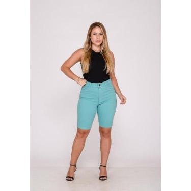 Imagem de Bermuda Feminina 7883 Turquesa F075 - macaw, Turquesa, 46