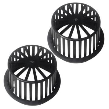 Imagem de Kit 2 Abacaxi Hemisférico Ralo Anti Folhas 150mm Plástico Calha - FICO