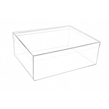 Imagem de Caixa Acrílica Reforçada com Tampa | Lembrancinhas Doces Organização Tampa Ideal Para Lembrancinhas E Doces (19x13x3,5)