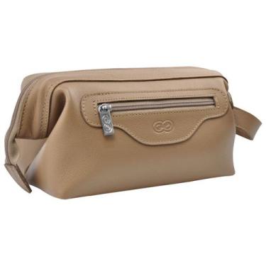 Imagem de Bolsa Necessaire VERONA em Couro Galvani, Argila