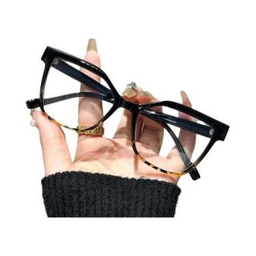 Imagem de Óculos De Leitura Retangulares Com Cores Combinadas, Anti Luz Azul, Te