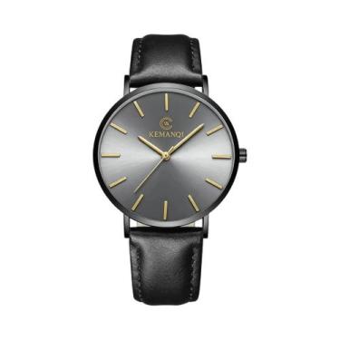 Imagem de Relógio De Pulso Masculino Ultra Fino De Moda Com Movimento Quartz Sim