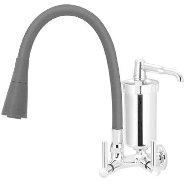 Imagem de Torneira De Parede Com Filtro Tubo Color Preto Duplo Cone 1-4 De Volta 6179 - 772279 - Stoc