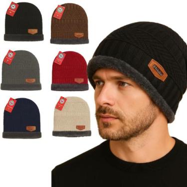 Imagem de Touca Frio Lã Peluciada Aveludada Gorro Preta Lã Quentinha - Genérica,