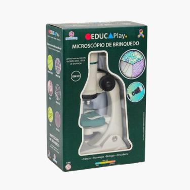 Imagem de Brinquedo Microscópio Polilab com Ampliação de até 1200x - Polibrinq