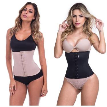 Imagem de Cinta Modeladora Das Famosas Modeladora Alta Compressão Longa 8 barbat