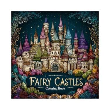 Imagem de Livro De Colorir Para Adultos Com 28 Páginas: Castelos De Contos De Fa