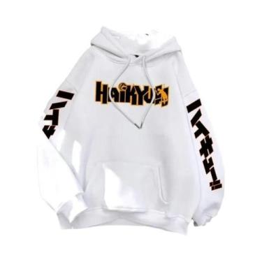 Imagem de Moletom Masculino Com Estampa De Anime Haikyuu, Estilo Hip Hop, Pullov