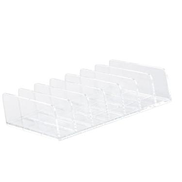 Imagem de GLOGLOW Organizador de Paletas de Maquiagem Transparente, Organizadores de Maquiagem Suporte de Rack de Cosméticos para Contornos de Sombras Blush, Com Material Plástico Forte para Mesa de de (L)