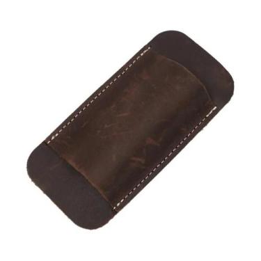 Imagem de Bainha De Couro Genuíno Para Canivete Dobrável EDC, Suporte De Cintura