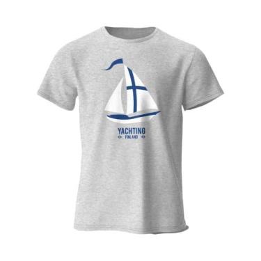 Imagem de Camiseta De Algodão Vintage Oversize Com Estampa Gráfica De Náutica Pa