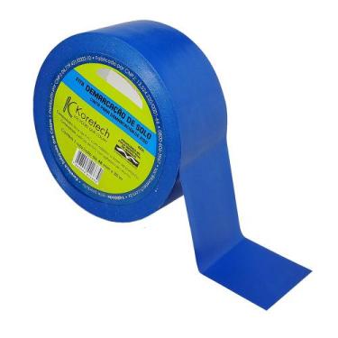 Imagem de Fita Adesiva Demarcação de Solo 48 MM x 30 Metros Koretech, Azul