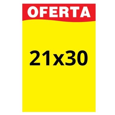 Imagem de Cartaz Oferta 21x30cm Amarelo - 100 unidades (Oferta Onda)
