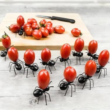 Imagem de Conjunto de garfo de frutas para festa com design de formiga, 12 peças para exibição de sobremesas e lanches
