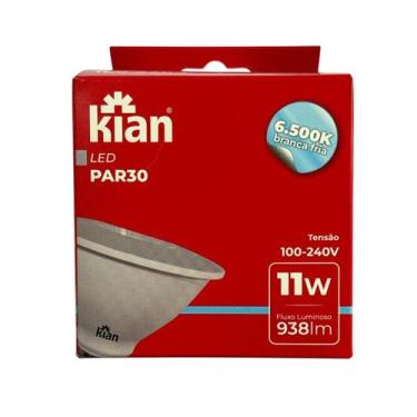 Imagem de 10X Lâmpada Led Par30 11W Bivolt Kian Luz Fria 6500k