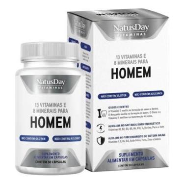 Imagem de Polivitamínico Homem (30 Cápsulas) - Natusday-Unissex
