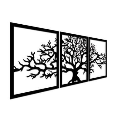 Imagem de Kit 2 Quadros Relevo Para Quarto Tema Montanha 32X21 - JABB