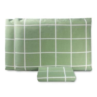 Imagem de Jogo de lençol Classic 3 peças queen Algodão 160 Fios - Isa Enxovais, 