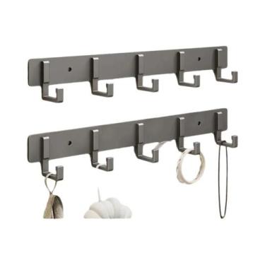 Imagem de Gancho Adesivo De Parede Para Roupas, Suporte Para Toalhas Com Capacid