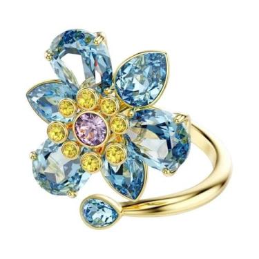 Imagem de Conjunto De Anéis Florais De Alta Qualidade: Combinação De Cores Vibra