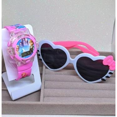 Imagem de Kit Relógio Digital Pisca luz Colorido Toca Música Meninos/Meninas Per