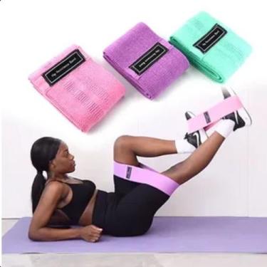 Imagem de Kit 3 Faixas Elásticas para Exercício Funcional Casa - FACILITA